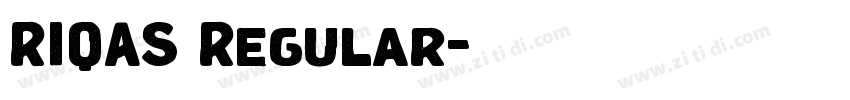RIQAS Regular字体转换 RIQAS Regular字体转换